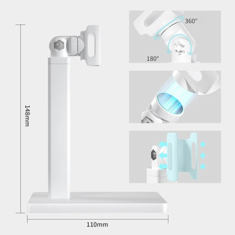 Rechargeable Mini UV Led Lamp for Nails Gel Dry With 360 Degree Rotating Stand(White)