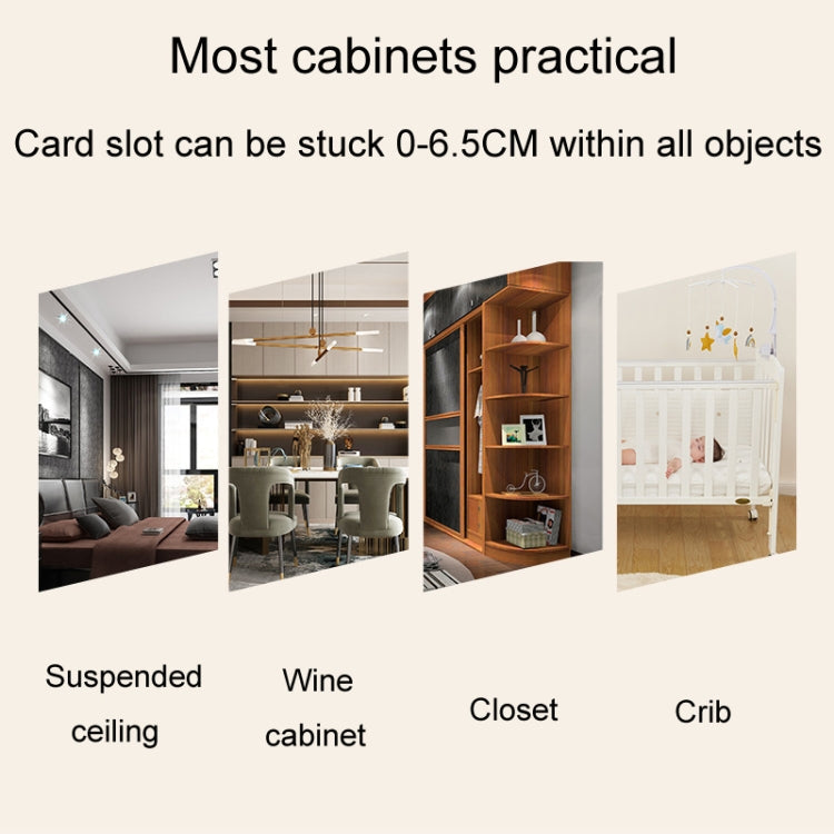 Punch-Free Surveillance Camera Mounting Bracket Cabinet Ceiling Rack, Model: White 110cm