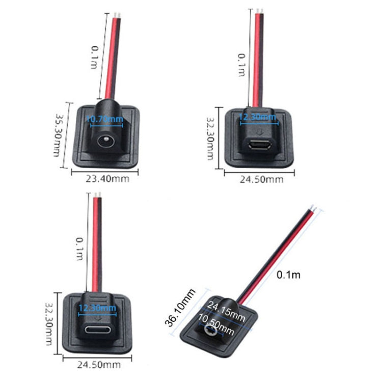 DC5521 Sewing Wire Charging Thermal Products Busbar Cord Protective Equipment Heating Power Cord