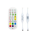 24-Key 2.4G Smart Colorful Running Water LED Light Strip Controller(White)
