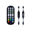 24-Key 2.4G Smart Colorful Running Water LED Light Strip Controller(Black)