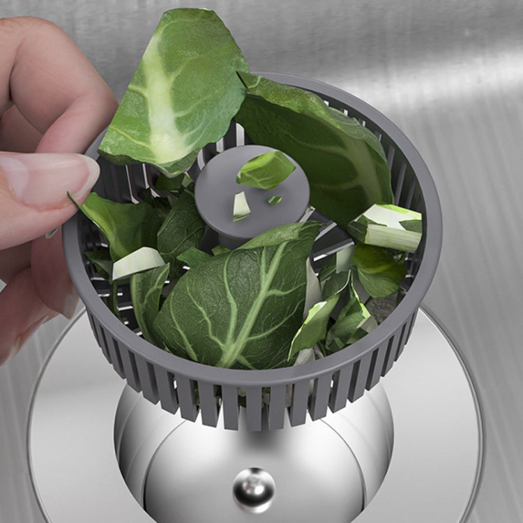 Pop Up Kitchen Sink Drain Strainer Stopper Combo Anti-Clog and Easy Clean(Silver)