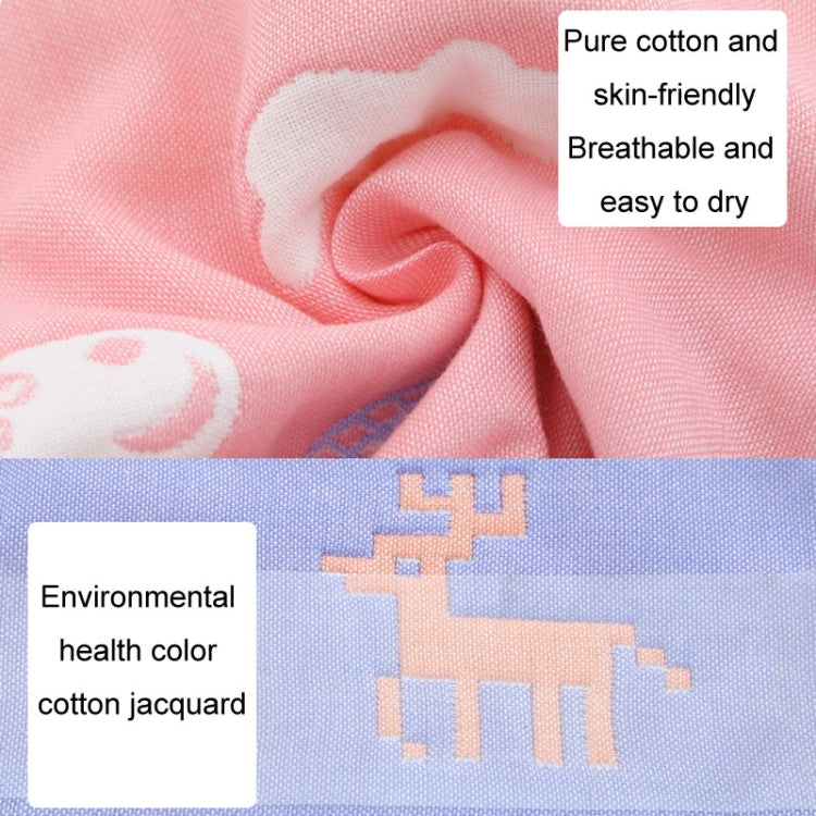 2pcs Dual Sided Newborn Baby Petal Waterproof Bib Six Layers Gauze Cotton Plum Bib, Style: Random Pattern