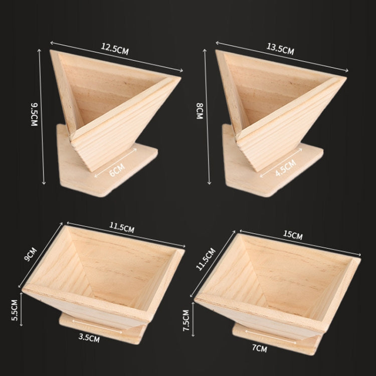 Small Four Corner Pack Rice Dumpling Mould Household Handmade Rice Dumpling Tool Wooden Rice Dumpling Model