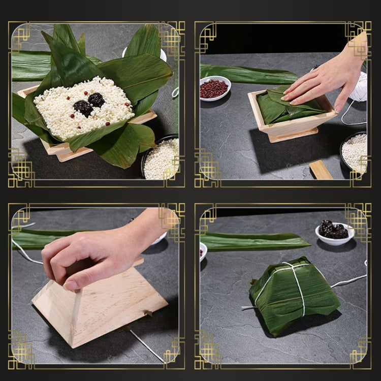Small Four Corner Pack Rice Dumpling Mould Household Handmade Rice Dumpling Tool Wooden Rice Dumpling Model