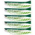 6.6cm 5pcs /Pack HENGJIA SO175 Two Color Split Fork Soft Bait Freshwater Fishing Salmon Lures(Color 1)