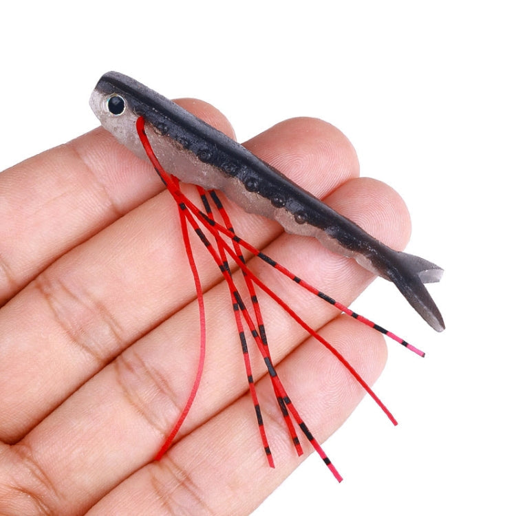 6.6cm 5pcs /Pack HENGJIA SO175 Two Color Split Fork Soft Bait Freshwater Fishing Salmon Lures(Color 4)