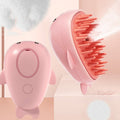 Pet Spray Steamy Brush Cat Dog Grooming Massage Comb(Dolphin Pink)