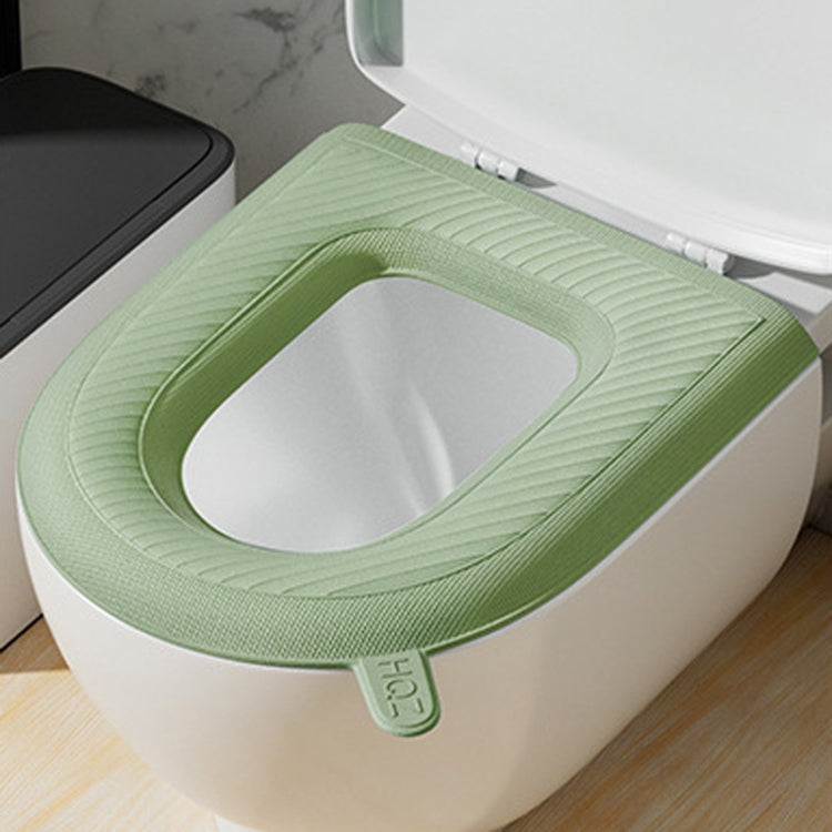 High Foam EVA Waterproof Toilet Seat Cushion Household Washable Potty Covers(Avocado Green)