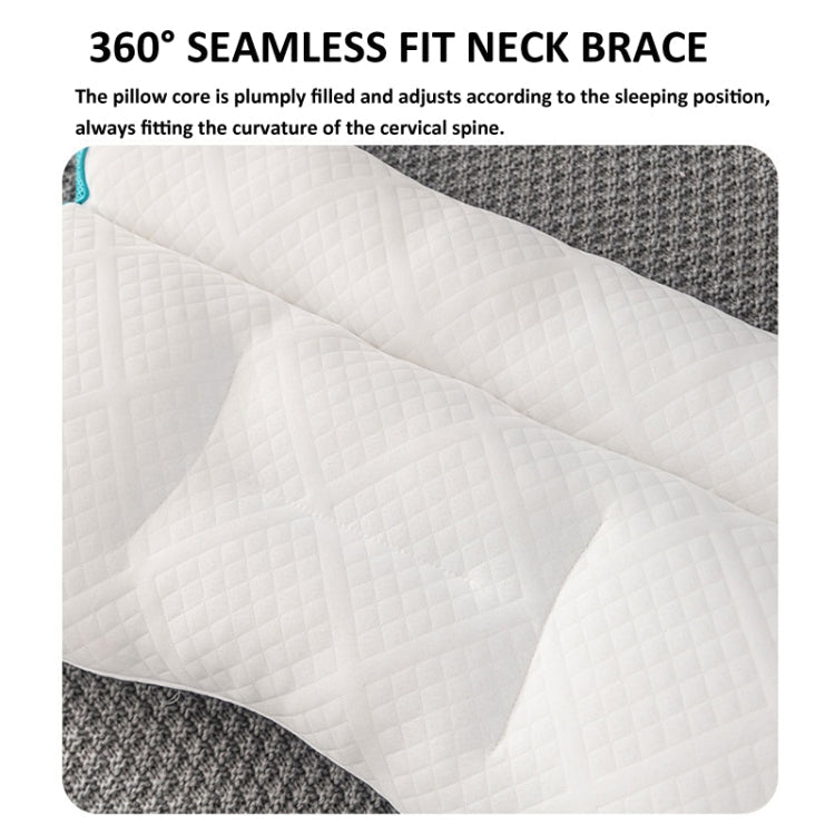 Cervical  Repair Traction Contour Pillow Help Relieve Neck and Shoulder Pain, Size: 800g High(Deep Gray)