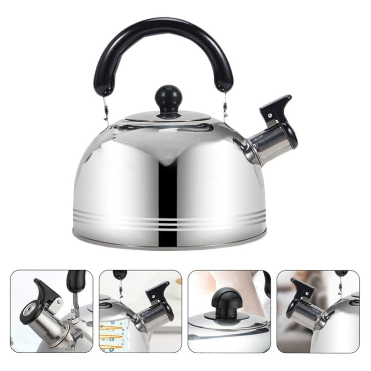 Thickened Stainless Steel Hemispherical Whistle Induction Cooker Gas Stove Kettle, Capacity: 3L