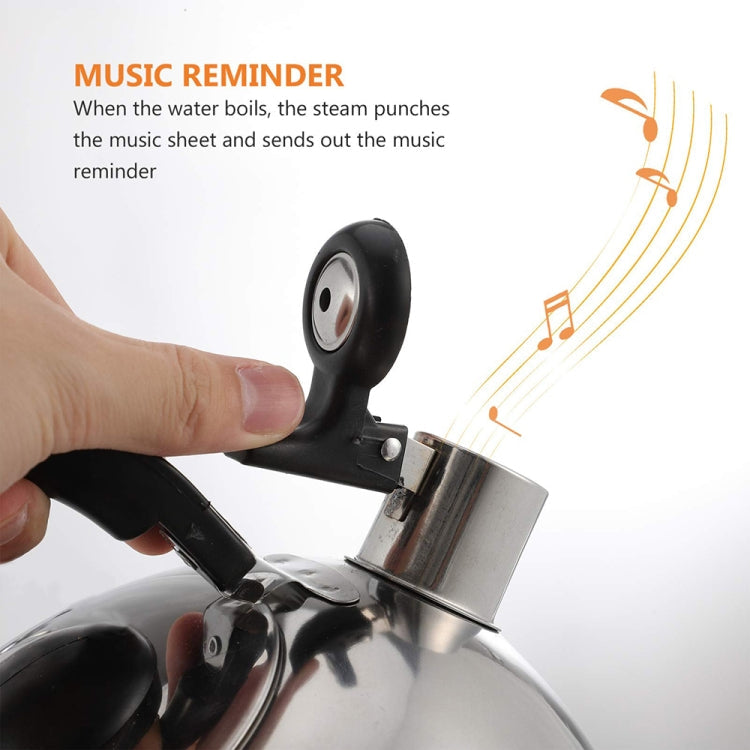 Thickened Stainless Steel Hemispherical Whistle Induction Cooker Gas Stove Kettle, Capacity: 2L Gold