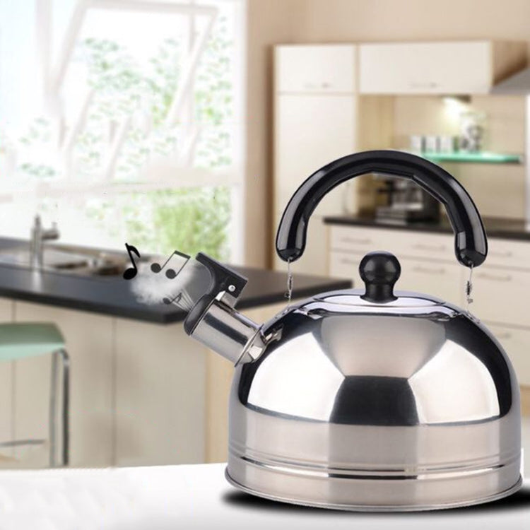 Thickened Stainless Steel Hemispherical Whistle Induction Cooker Gas Stove Kettle, Capacity: 3L Red