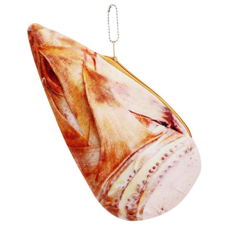 3D Simulation Ingredients Vegetable Plush Pencil Pouch Large Pen Case Student Stationery, Style: Bamboo Shoots