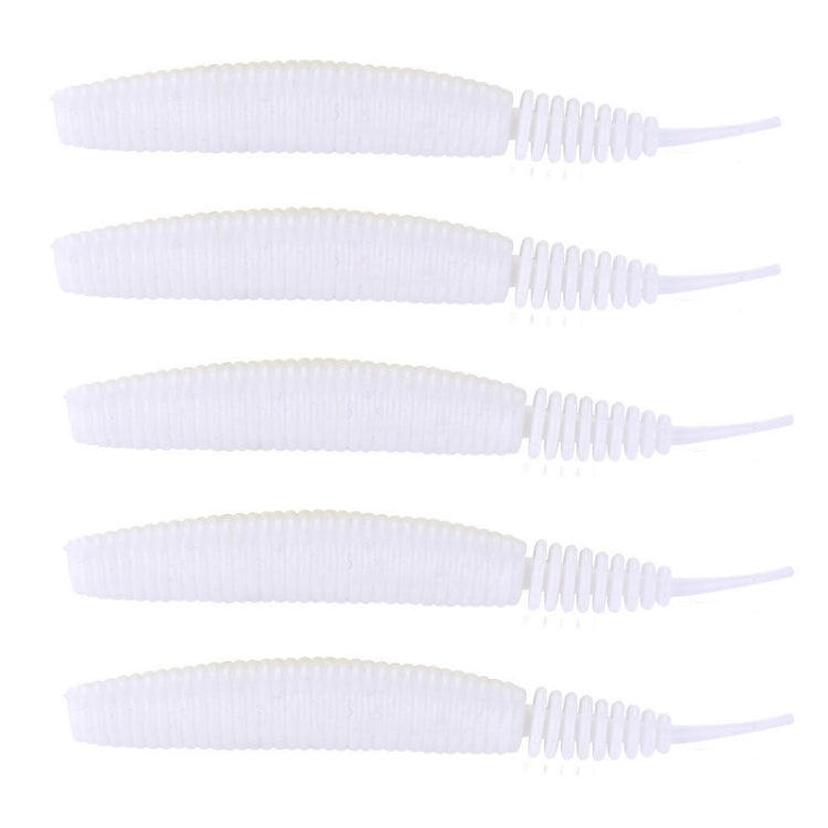 5pcs /Pack HENGJIA SO109 Spaghetti Worm Soft Bait Spiral Fishing Dummy Lures, Size: 10cm 7g(Color 1)