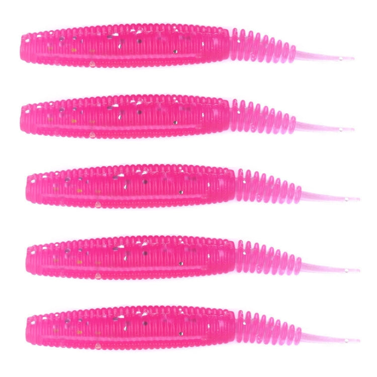 5pcs /Pack HENGJIA SO109 Spaghetti Worm Soft Bait Spiral Fishing Dummy Lures, Size: 10cm 7g(Color 3)
