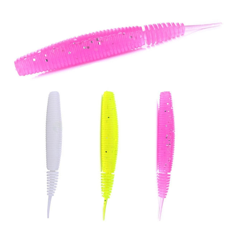 5pcs /Pack HENGJIA SO109 Spaghetti Worm Soft Bait Spiral Fishing Dummy Lures, Size: 10cm 7g(Color 3)