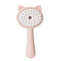 Pet Spray Massage Comb Cats Anti Flying Hair Bathing Brush(Pink)