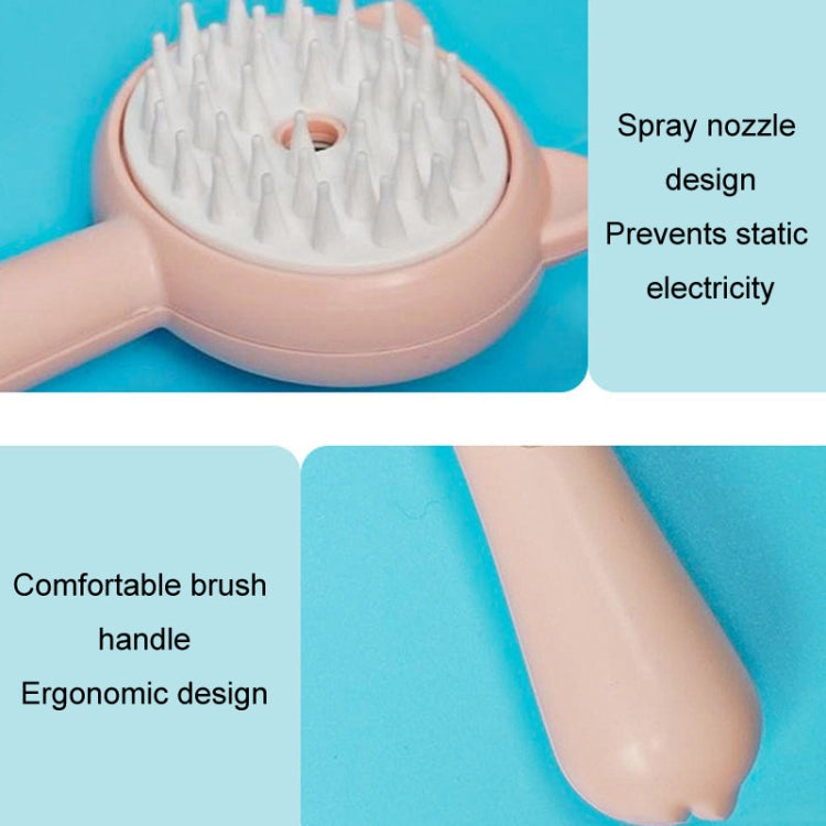 Pet Spray Massage Comb Cats Anti Flying Hair Bathing Brush(Blue)