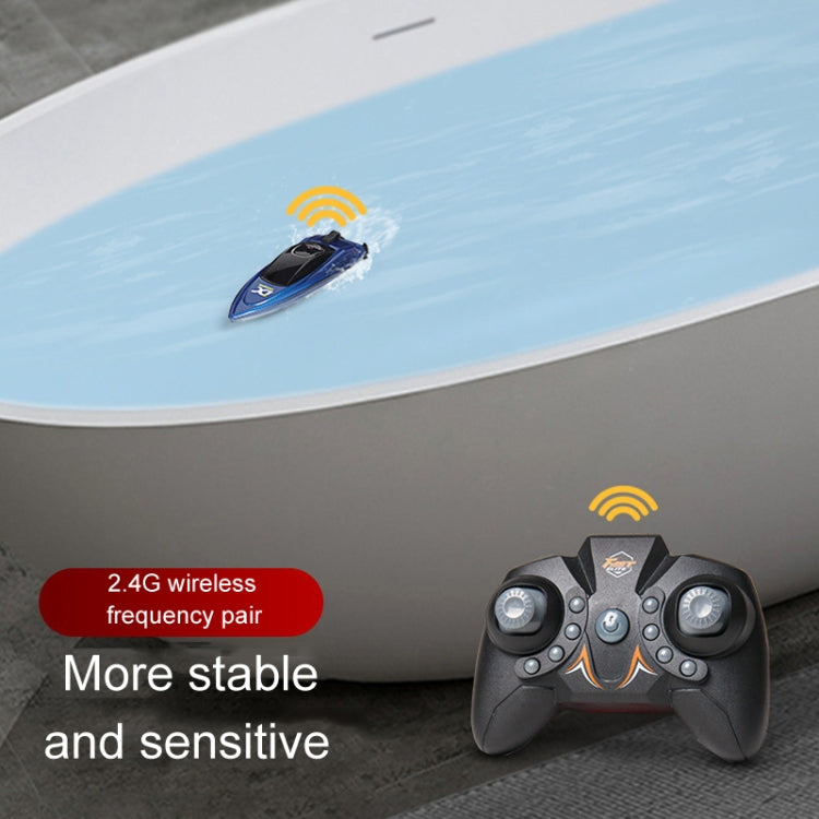 Children 2.4G Mini Remote Control Boat Summer Water Play Electrical Submarine Boys Toys(Red)