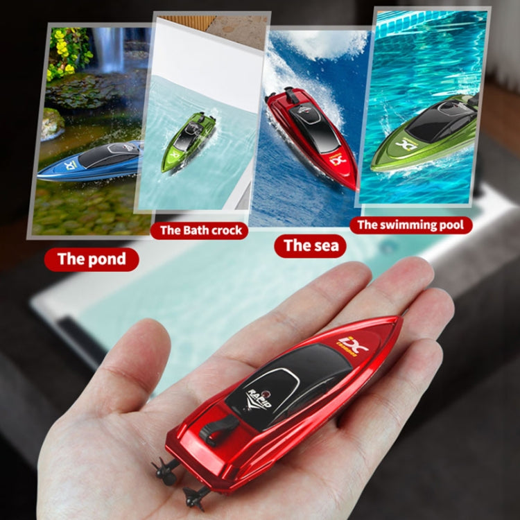 Children 2.4G Mini Remote Control Boat Summer Water Play Electrical Submarine Boys Toys(Red)
