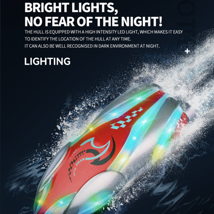 Children 2.4G Mini Remote Control Boat Summer Water Play Electrical Submarine Boys Toys(Red)