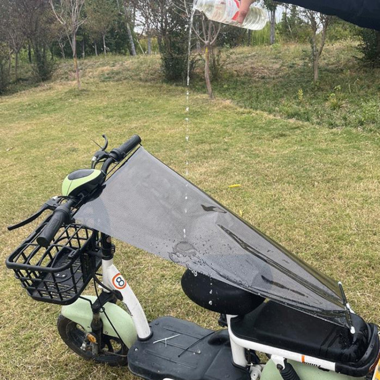 Electric Bike Telescopic Sunshade Rain Shield Motorcycle Rain Cover, Size: 50 x 125cm Silver