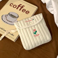 Embroidered Cartoon Cute Sanitary Napkin Mini Storage Bag, Color: Tulip
