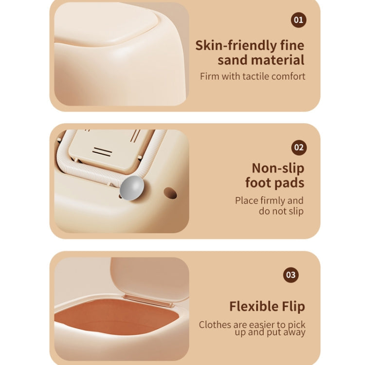 Small Household Portable Underwear Washing Machine, Size: UK Plug(Milk Yellow)