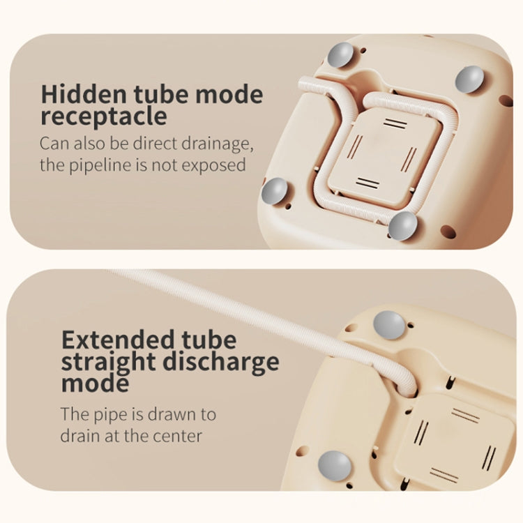Small Household Portable Underwear Washing Machine, Size: UK Plug(Milk Yellow)