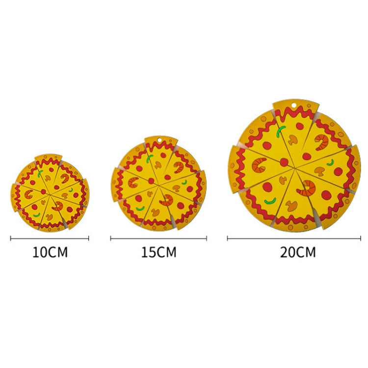 Silicone Insulated Table Placemat Pizza Shaped Bowl Mat PVC Coasters, Size: Large