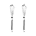 2pcs Household Manual Spring Beater Handheld Stainless Steel Mini Whisk, Size: 7 inch