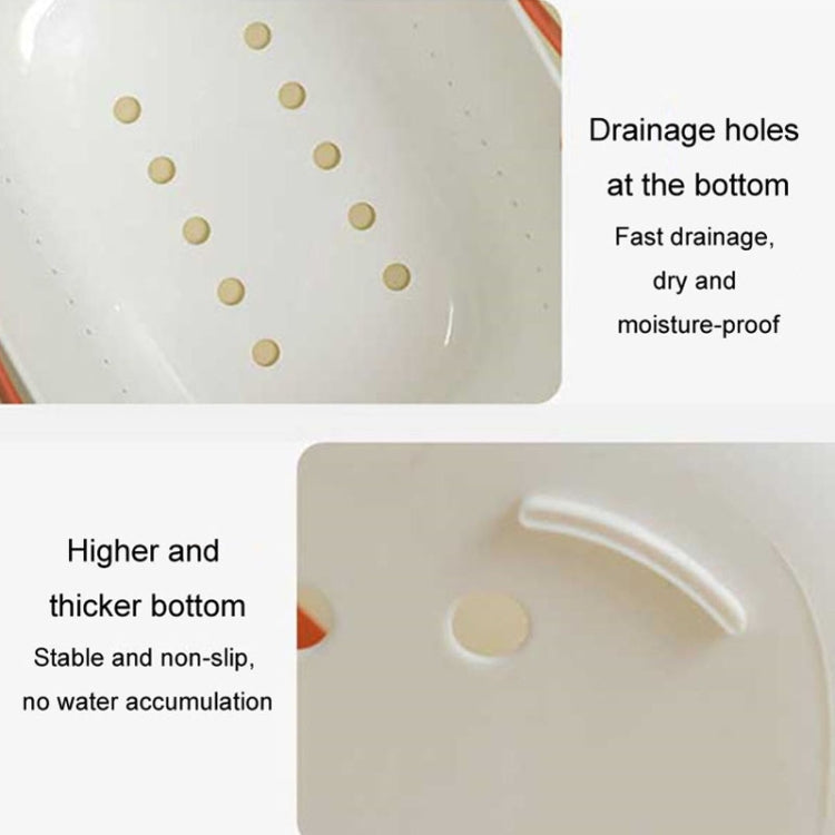 Silicone Portable Wash Basket Bathroom Storage Drainage Shower Shelf Basket(Grey)