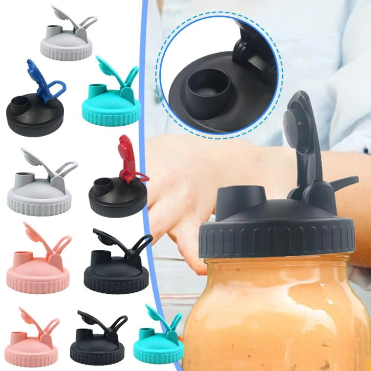 For Mason Jars Wide Mouth Flip Top Lid Airtight Leak Proof Reusable Canning Lids, Size: Diameter 70mm(Random Color)
