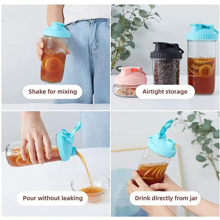 For Mason Jars Wide Mouth Flip Top Lid Airtight Leak Proof Reusable Canning Lids, Size: Diameter 86mm(Random Color)