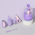 4-In-1 Infant Nails Clippers Newborn Cleaning Care Set(Purple)