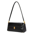 Women Vintage Baguette Armpit Bag Shoulder Handbag(Olive Black)