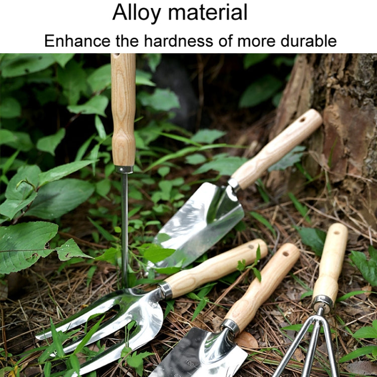 Garden Planting Shoveling Tools Thickened Wooden Handle Gardening Kit, Model: Wire Rake
