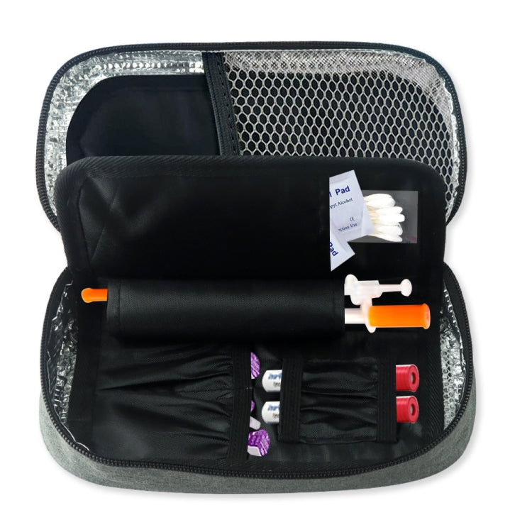 Portable Insulin Cooler Travel Package Insulin Care Bag(Grey)