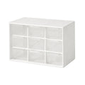 Transparent Desktop Small Objects Compartment Drawer Organizer Hair Accessories Storage Case, Color: 9 Grids White