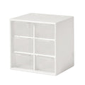 Transparent Desktop Small Objects Compartment Drawer Organizer Hair Accessories Storage Case, Color: 6 Grids White