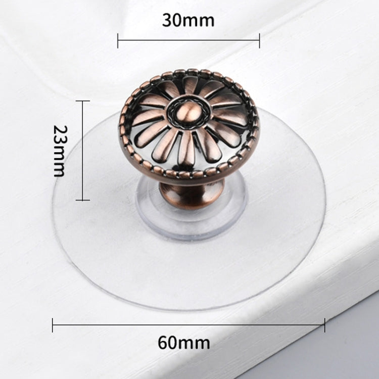 Hole-free Wardrobe Handles Drawer Glass Door Adhesive Household Round Handle, Spec: L