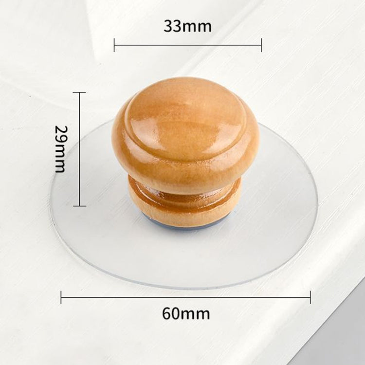 Hole-free Wardrobe Handles Drawer Glass Door Adhesive Household Round Handle, Spec: R