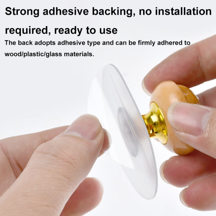 Hole-free Wardrobe Handles Drawer Glass Door Adhesive Household Round Handle, Spec: R