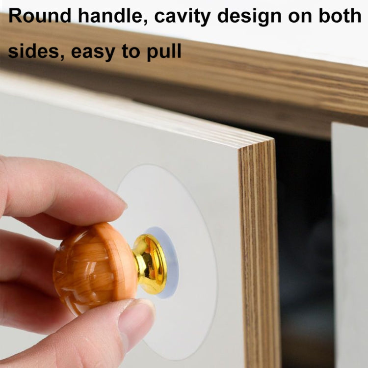 Hole-free Wardrobe Handles Drawer Glass Door Adhesive Household Round Handle, Spec: K