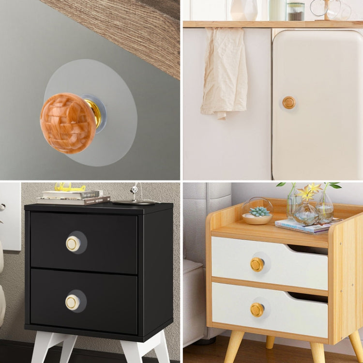 Hole-free Wardrobe Handles Drawer Glass Door Adhesive Household Round Handle, Spec: M