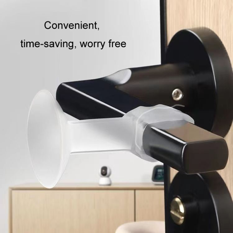 6pcs Transparent Window Door Handle Anti-collision Silicone Protective Cover