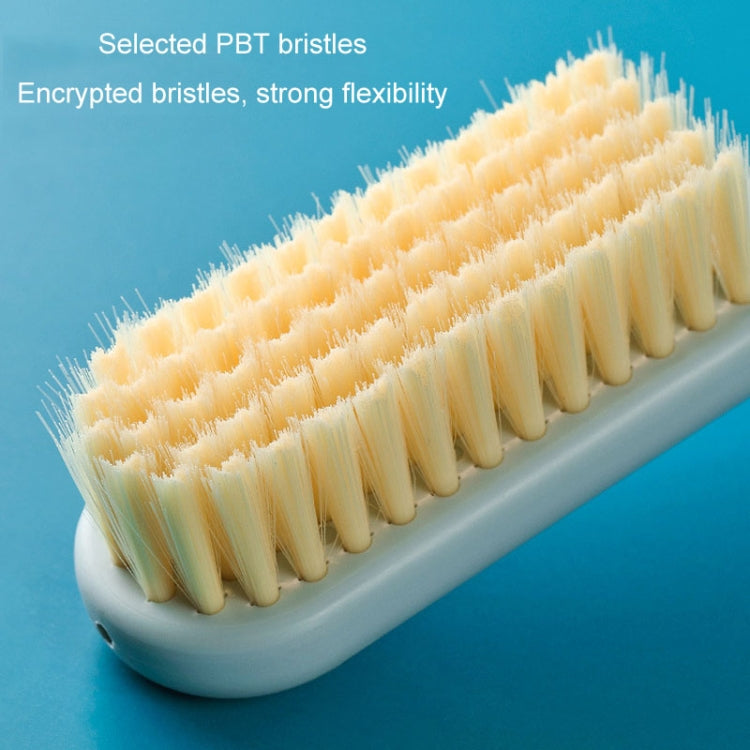 Household Long Handle Shoe Brush Hangable Multi-functional Soft Bristle Cleaning Brush(Blue)