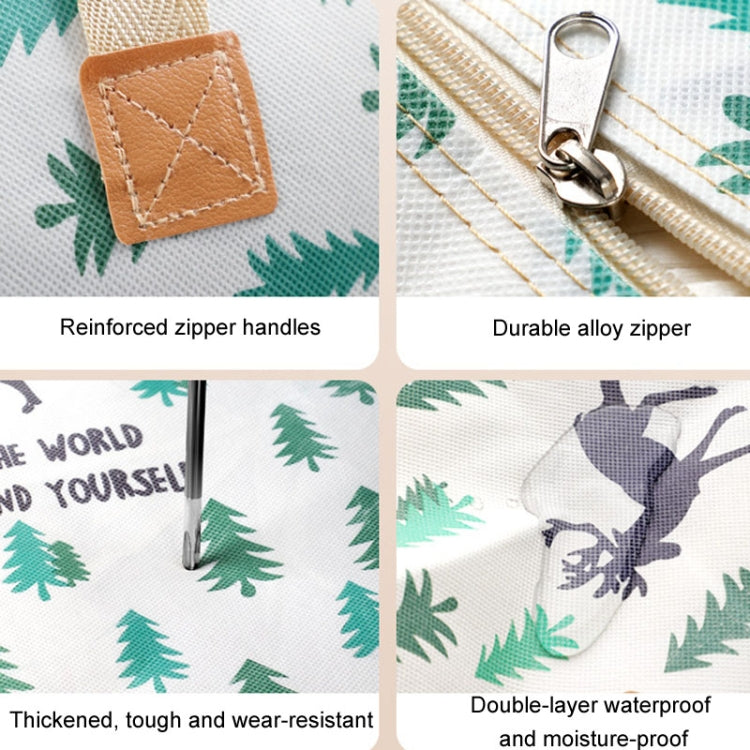 Clothes Quilt Storage Bag Large Capacity Waterproof Moistureproof Moving Luggage Bag, Style: 35L Small Pineapple