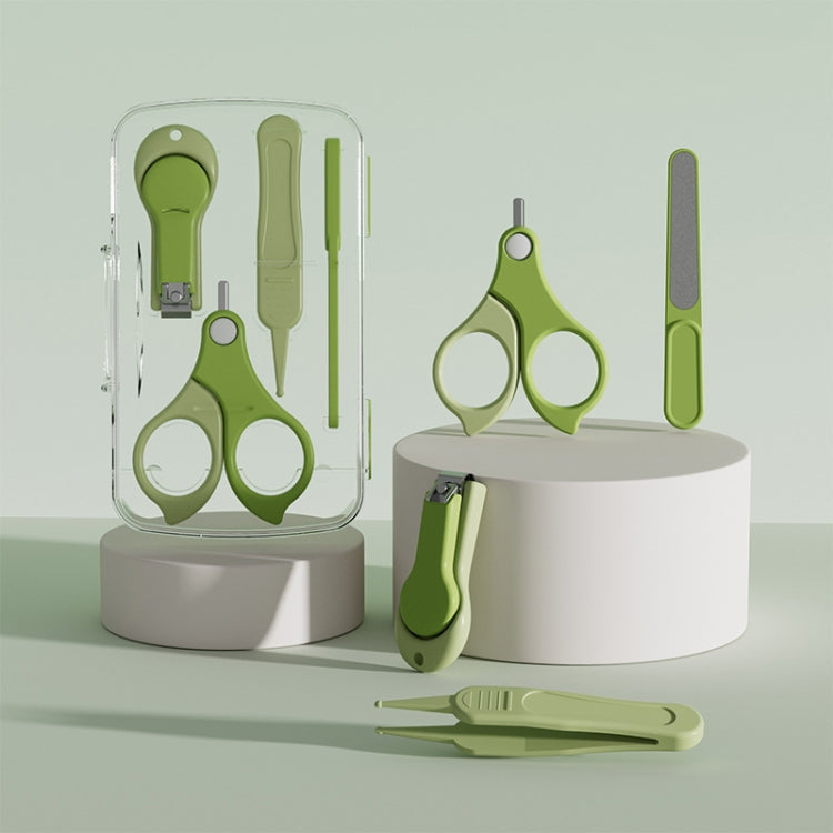 4-in-1 Baby Nail Clipper Set Travel Portable Baby Care Kit(Green)